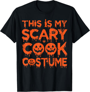 This Is My Scary Cook Costume T-Shirt - T-Shirt | Black