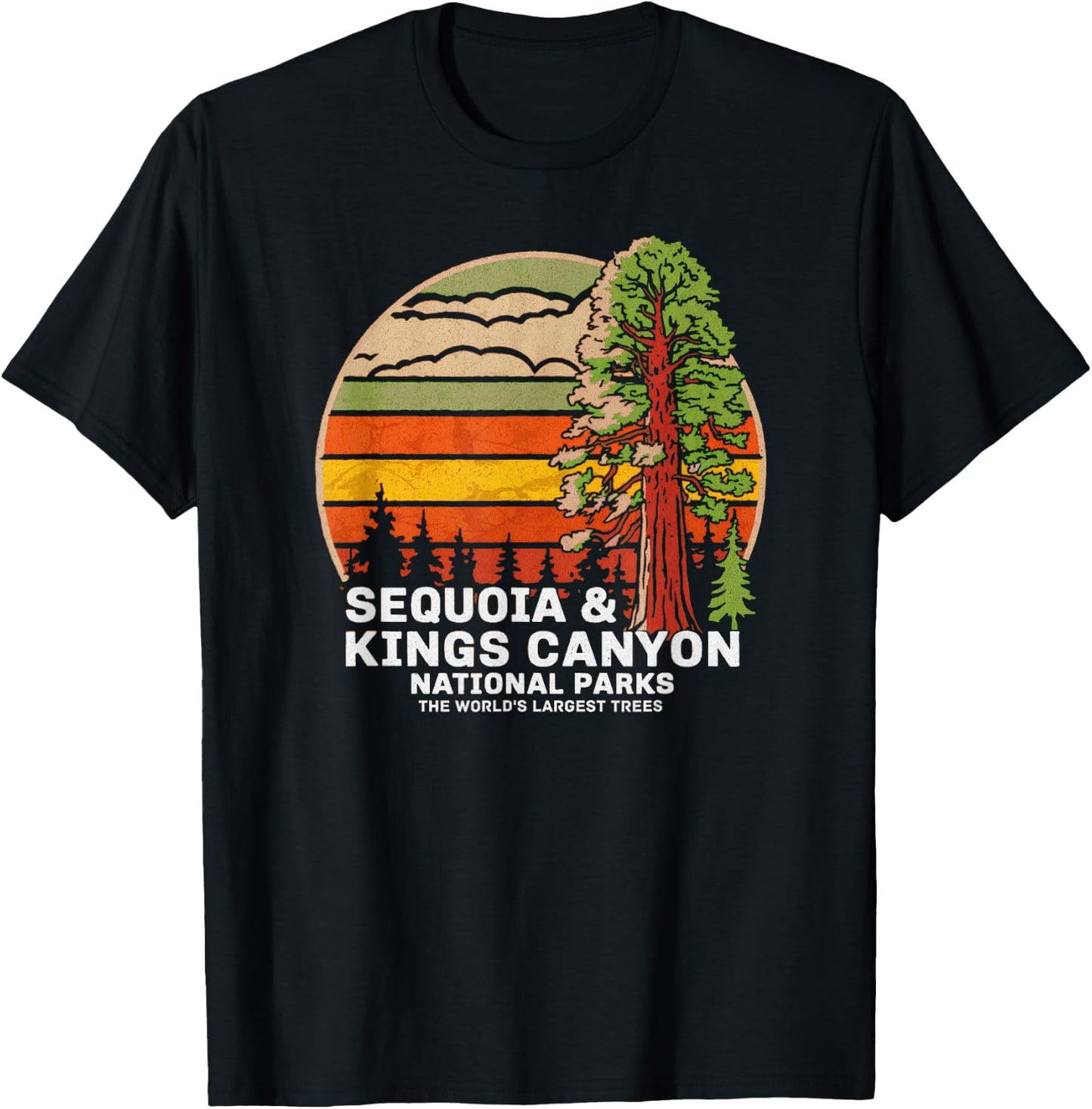 Sequoia Kings Canyon National Parks T-Shirt - T-Shirt | Black