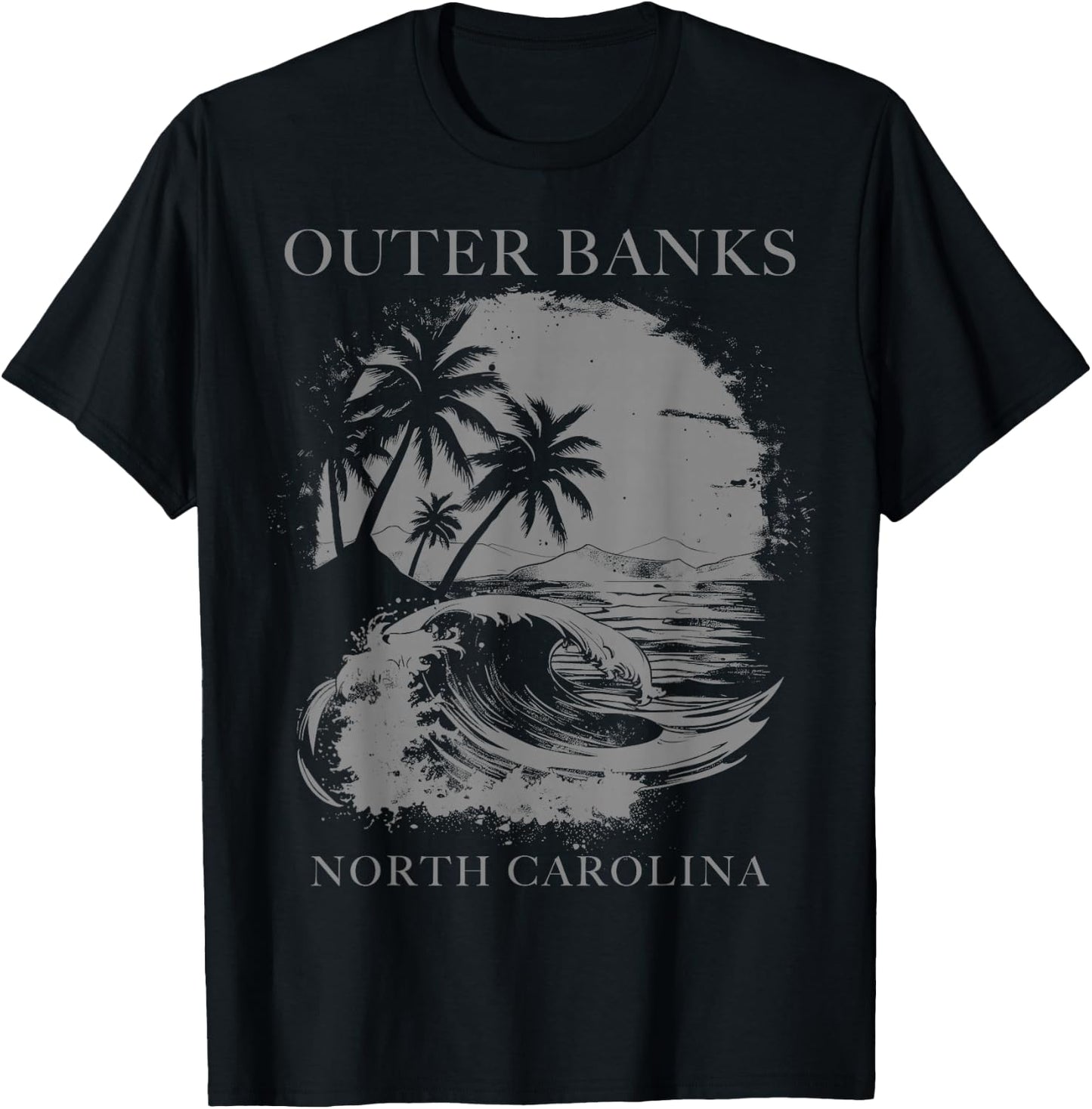 Outer Banks North Carolina T-Shirt - T-Shirt | Black