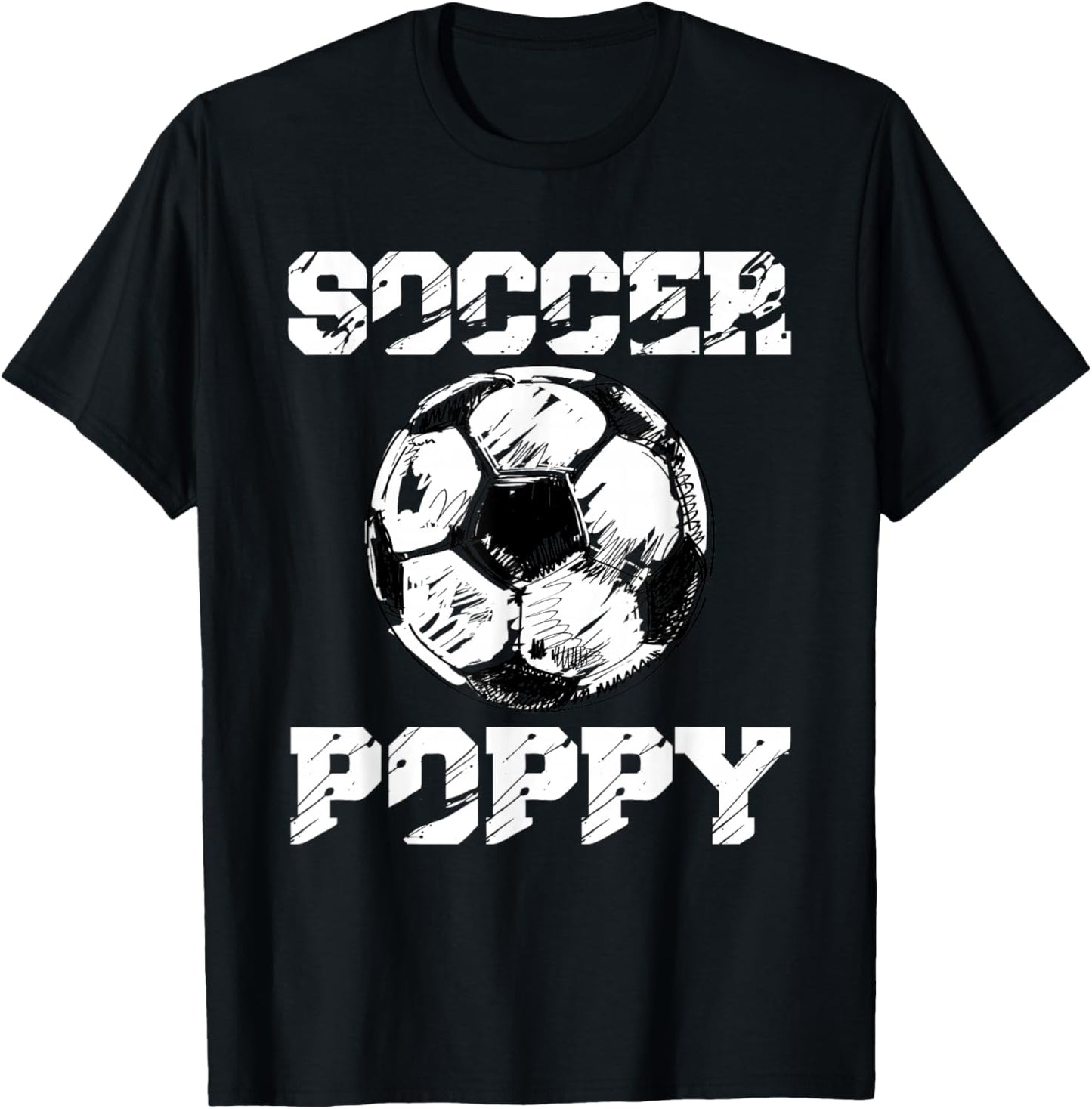 Soccer Poppy Funny Soccer Player Poppy T-Shirt - T-Shirt | Black