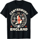 Canterbury Souvenir England United Kingdom Travel T-Shirt - T-Shirt | Black