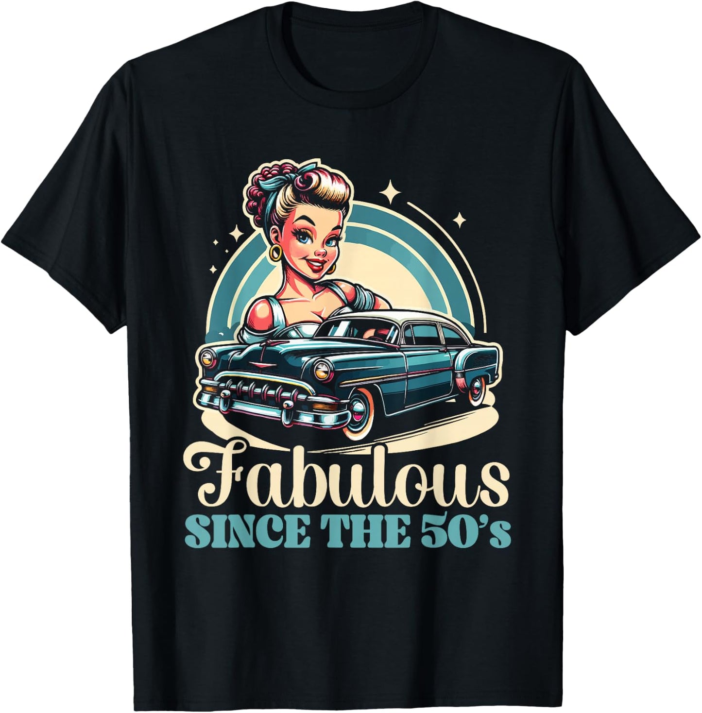 From The 50s Music 50's 1950 Party Fifties 50's T-Shirt - T-Shirt | Black