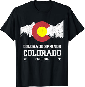 Colorado Springs Colorado T-Shirt - T-Shirt | Black