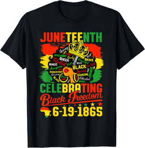 Juneteenth Celebrating Black Freedom Women African American T-Shirt - T-Shirt | Black