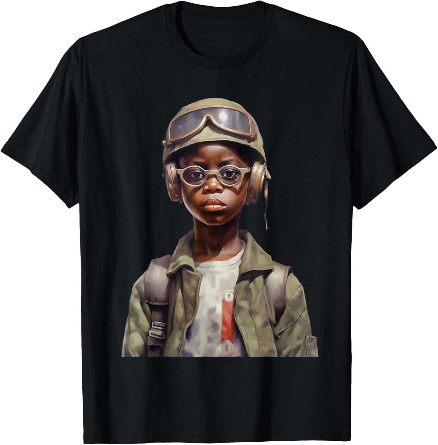 Military Minded Street Soldier Urban Warrior Black Boy T-Shirt - T-Shirt | Black