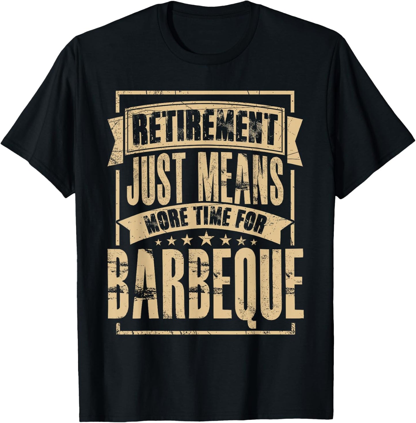 Grill Master Meat Smoker BBQ Barbecue Retired Retirement T-Shirt - T-Shirt | Black