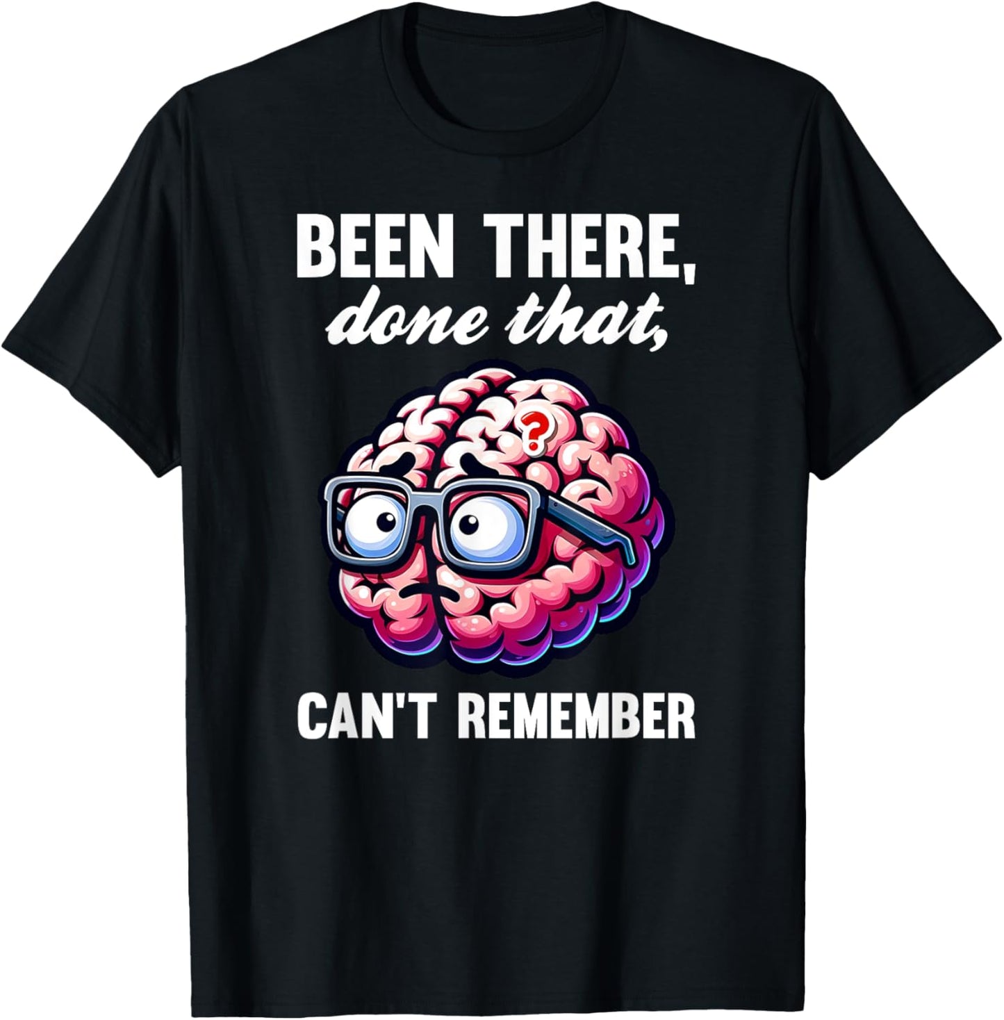 Funny Old Man Can't Remember Retired Gag Design T-Shirt - T-Shirt | Black