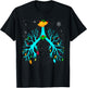 Respiratory Therapy Lung Christmas Xmas Light Ornament T-Shirt - T-Shirt | Black