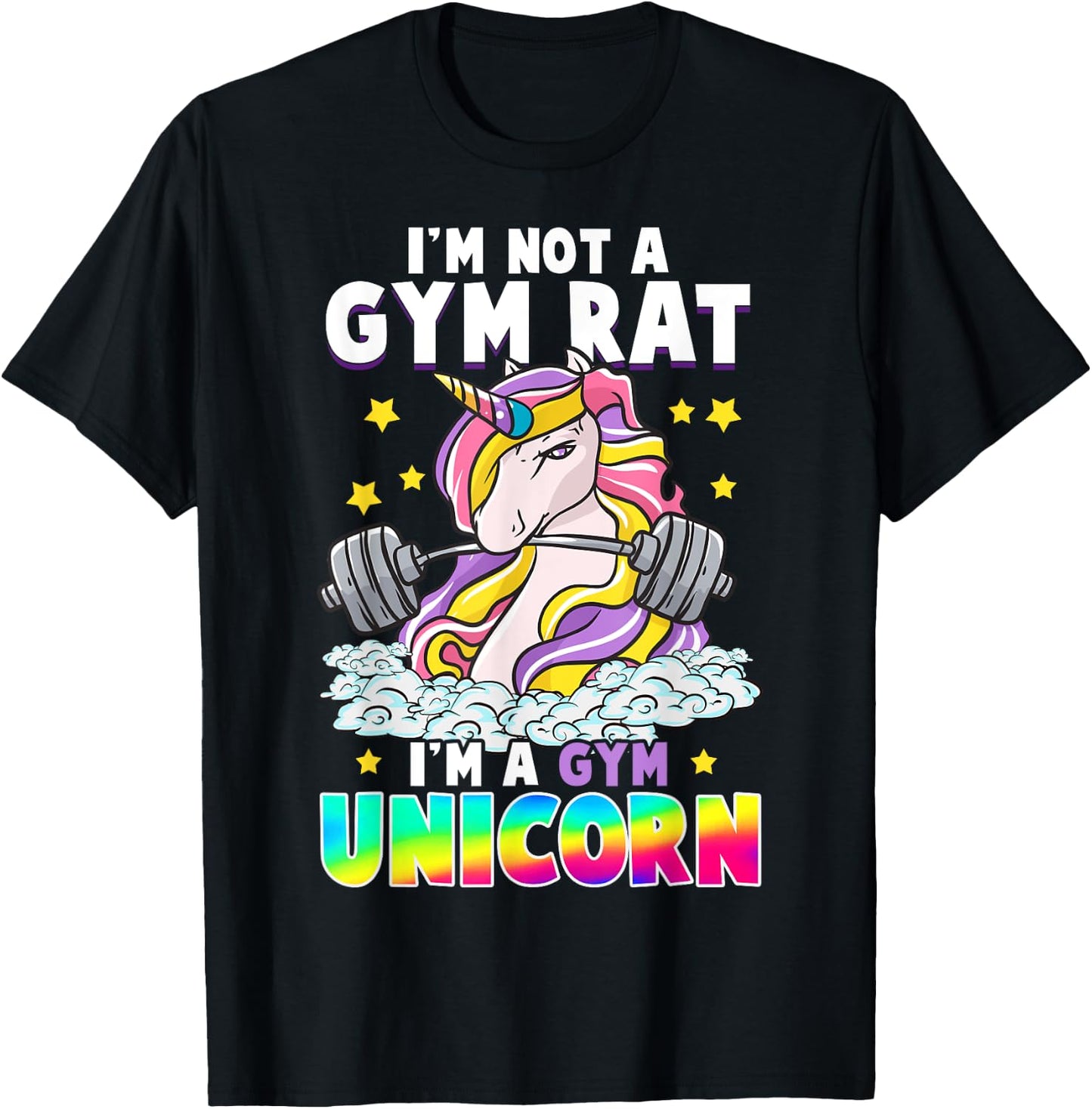 Healthy Life Choices Gift Women Mom Aunt Sister Unicorn Funny Gym Workout Exercise Unicorns Funny T-Shirt - T-Shirt | Black