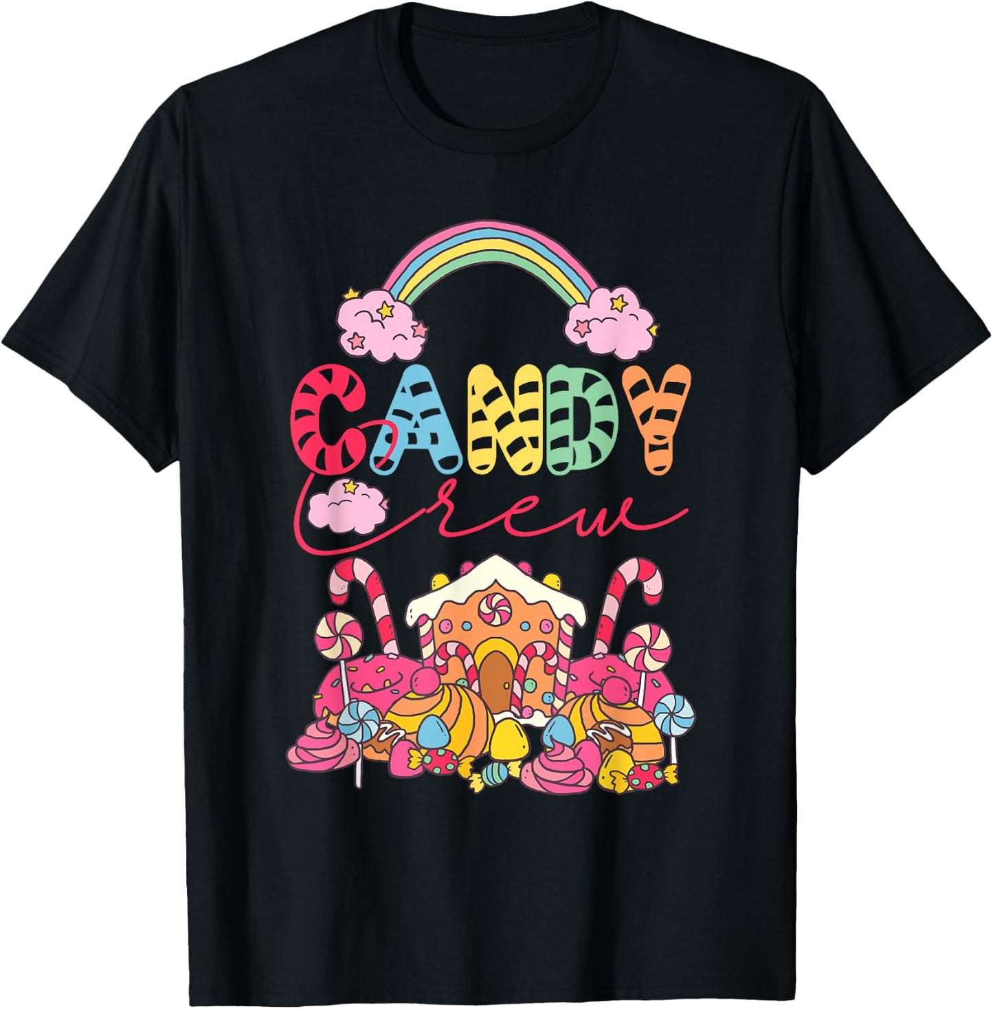 Candy Land Candy Crew Decorations Sweetie Candy Squad T-Shirt - T-Shirt | Black