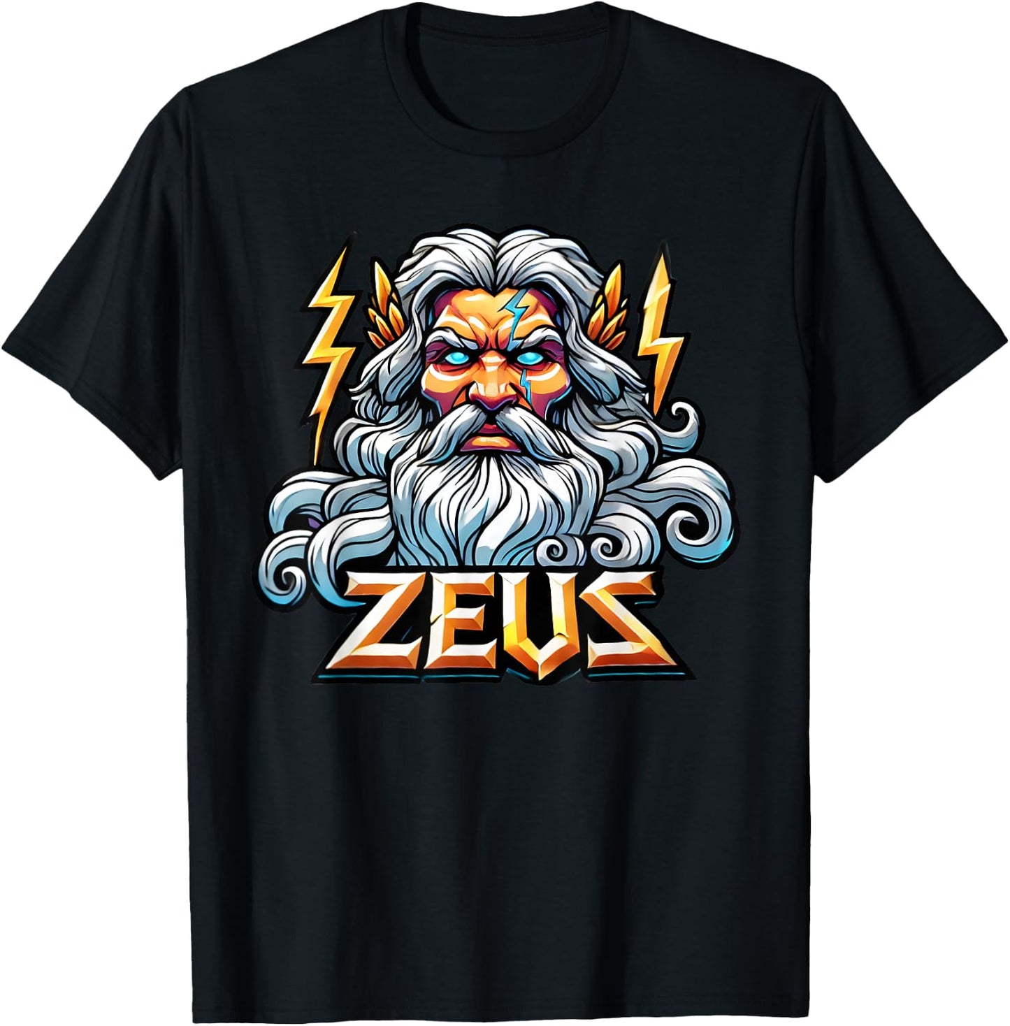 Zeus Greek God Mythology Ancient Greece T-Shirt - T-Shirt | Black