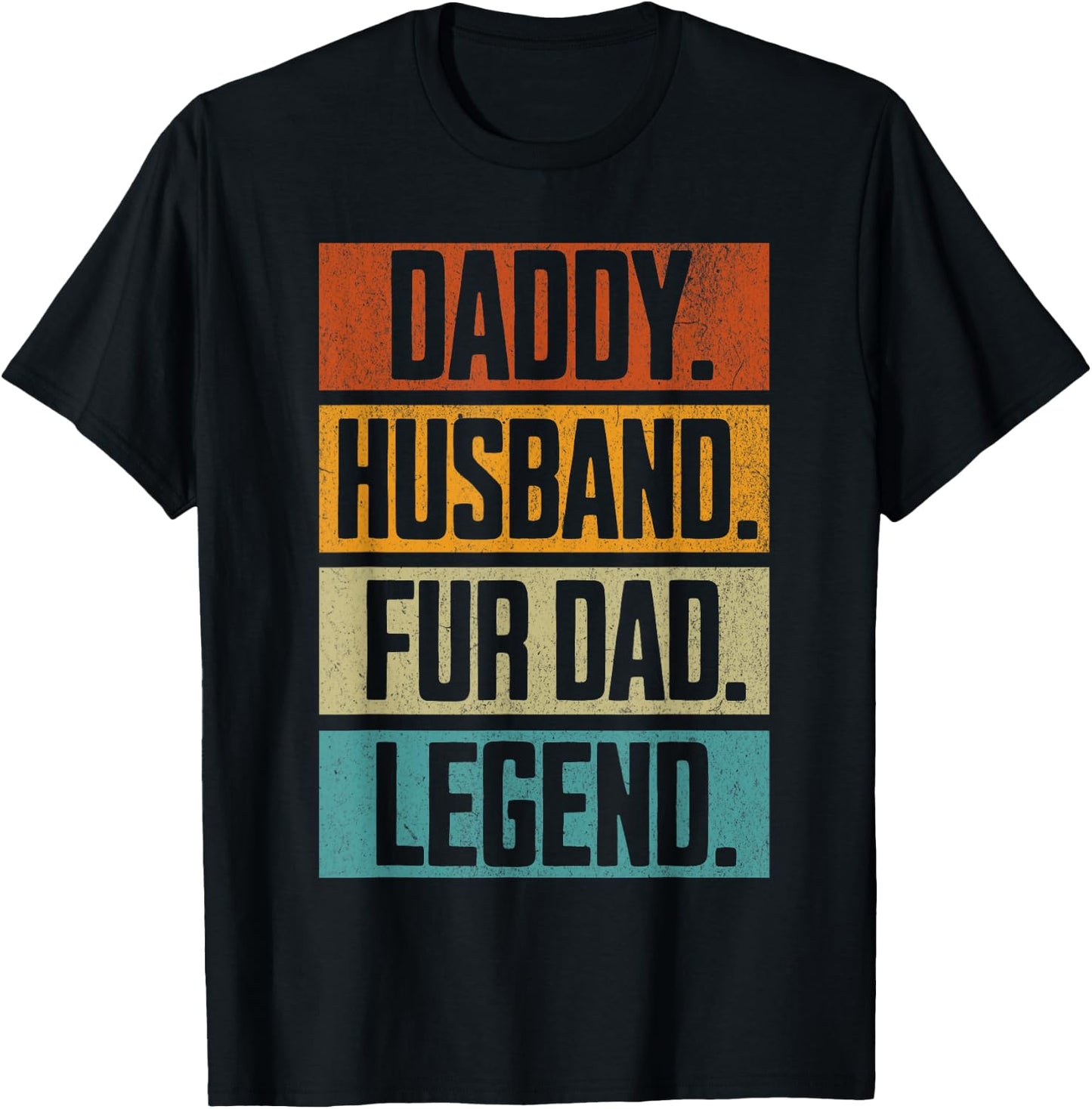 Retro Daddy Husband Fur Dad for Dog Dads and Cat Dads 70s Women T-Shirt - T-Shirt | Black