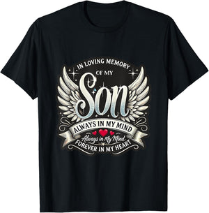 In Loving Memory of My Son Memorial T-Shirt - T-Shirt | Black