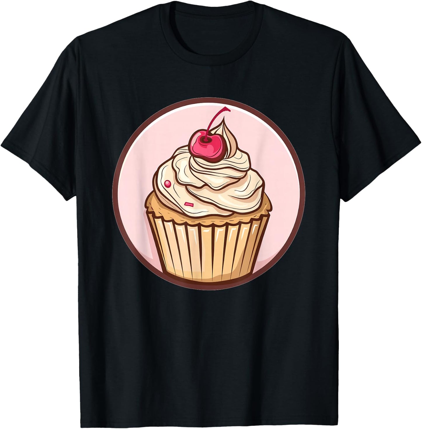 Retro Cupcake T-Shirt - T-Shirt | Black