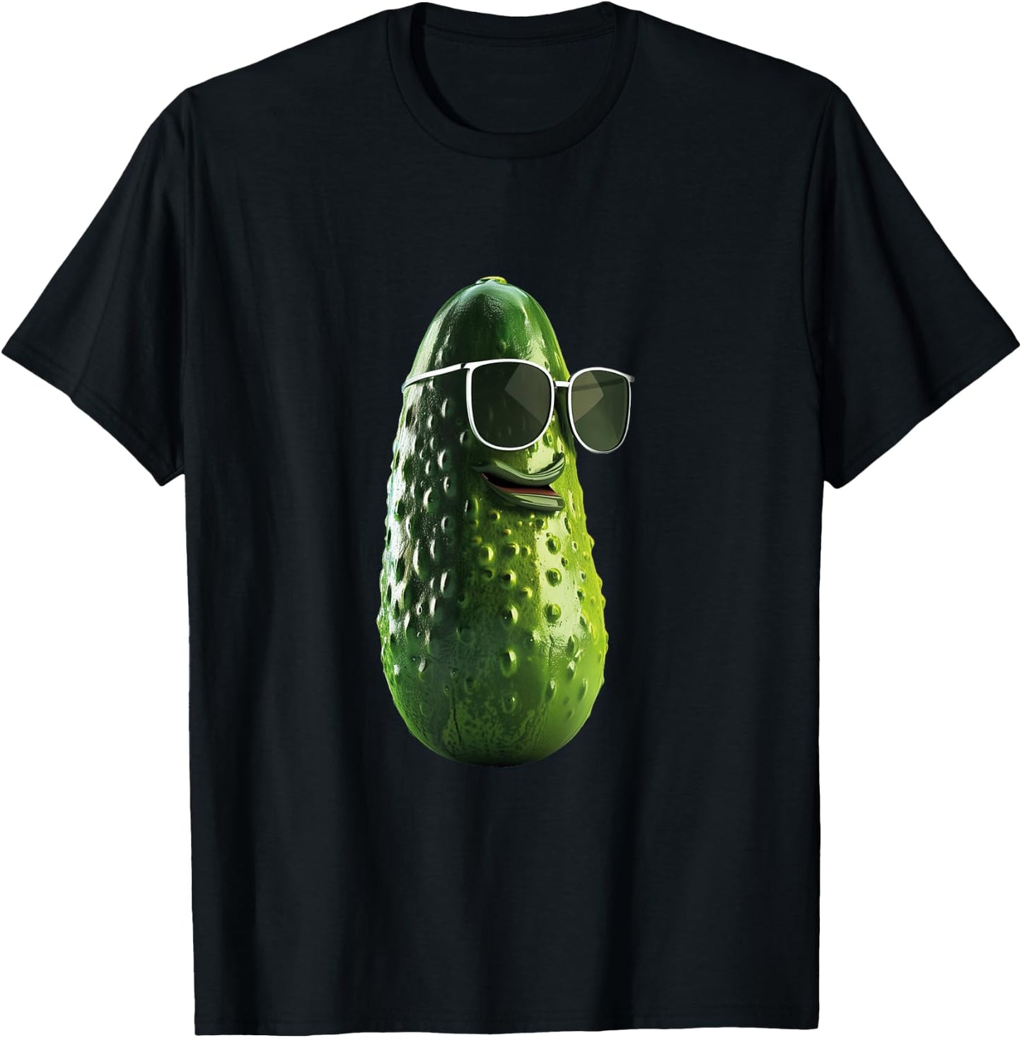 Funny Pickle , Small, Black T-Shirt - T-Shirt | Black