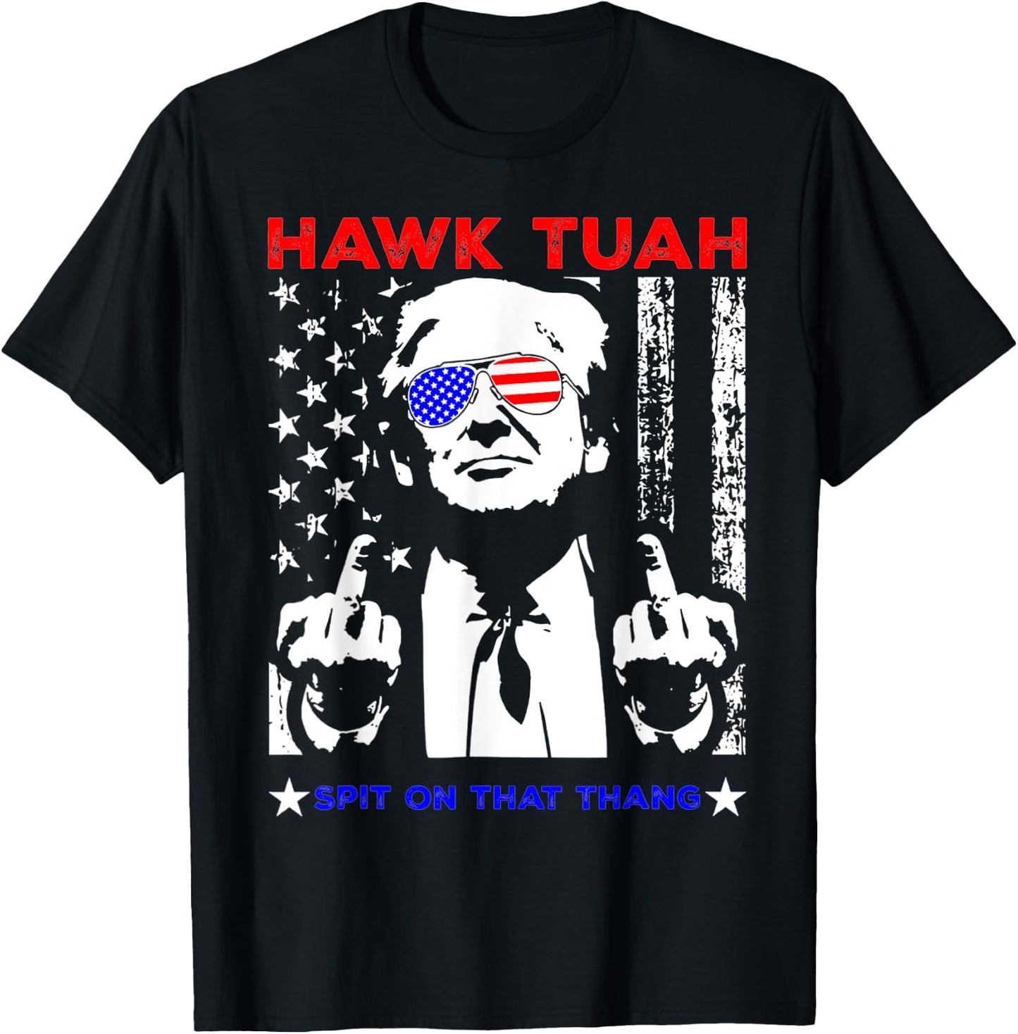 Funny Design Hawk Tush Spit On That Thing Women T-Shirt - T-Shirt | Black
