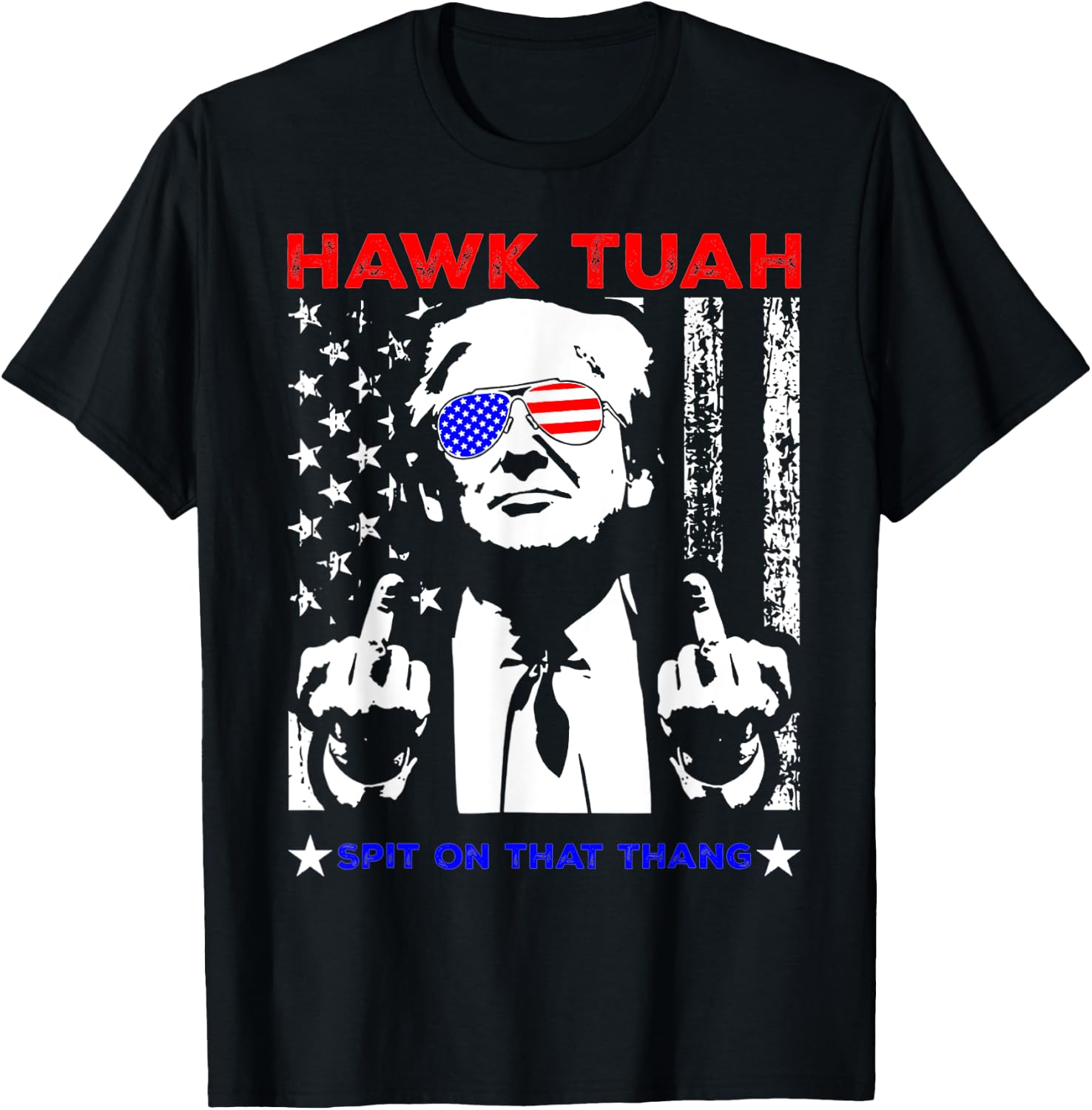 Funny Design Hawk Tush Spit On That Thing Women T-Shirt - T-Shirt | Black