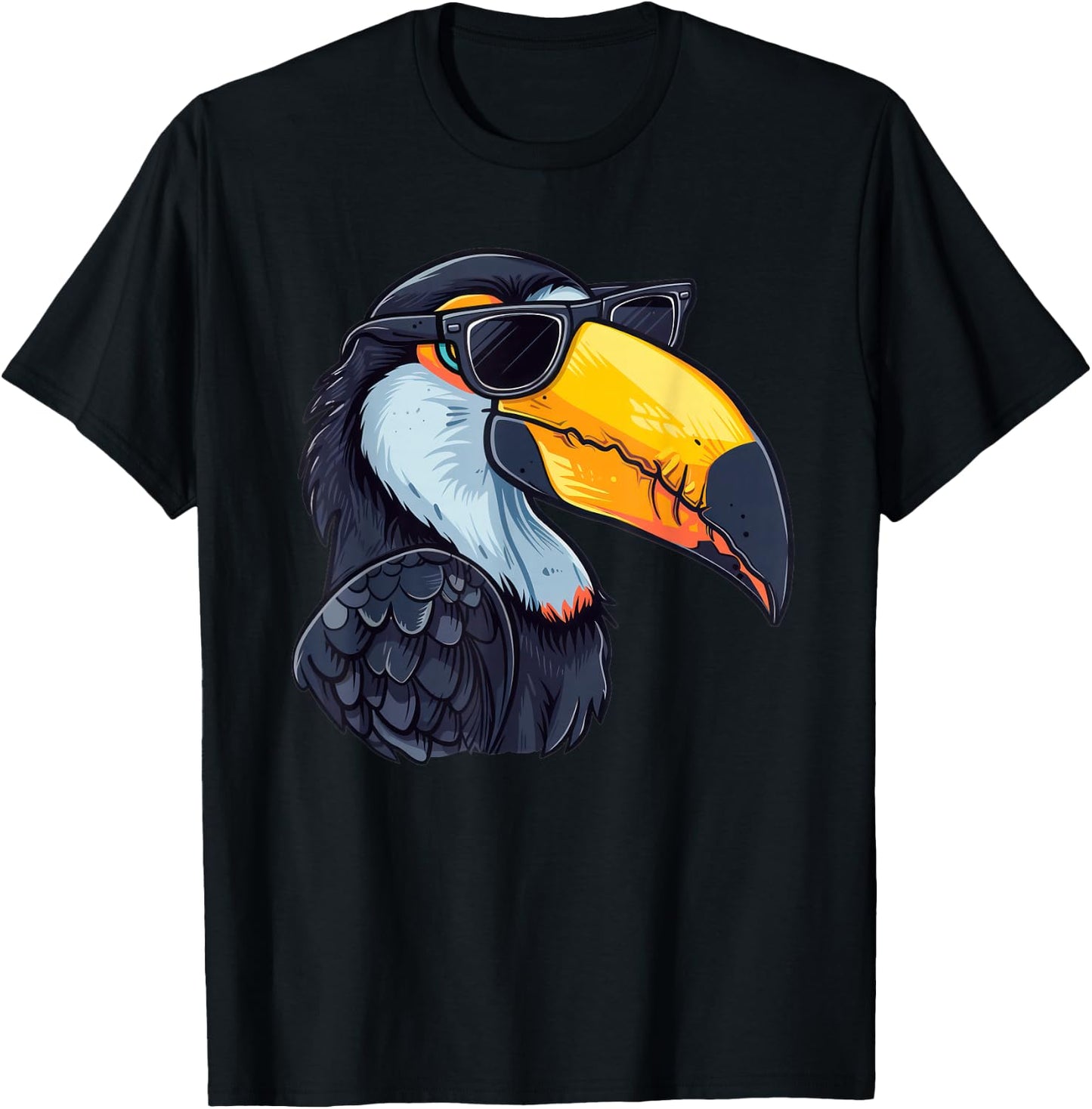 Ätoucan. Toucan Sunglasses Tucan , Small, Black T-Shirt - T-Shirt | Black