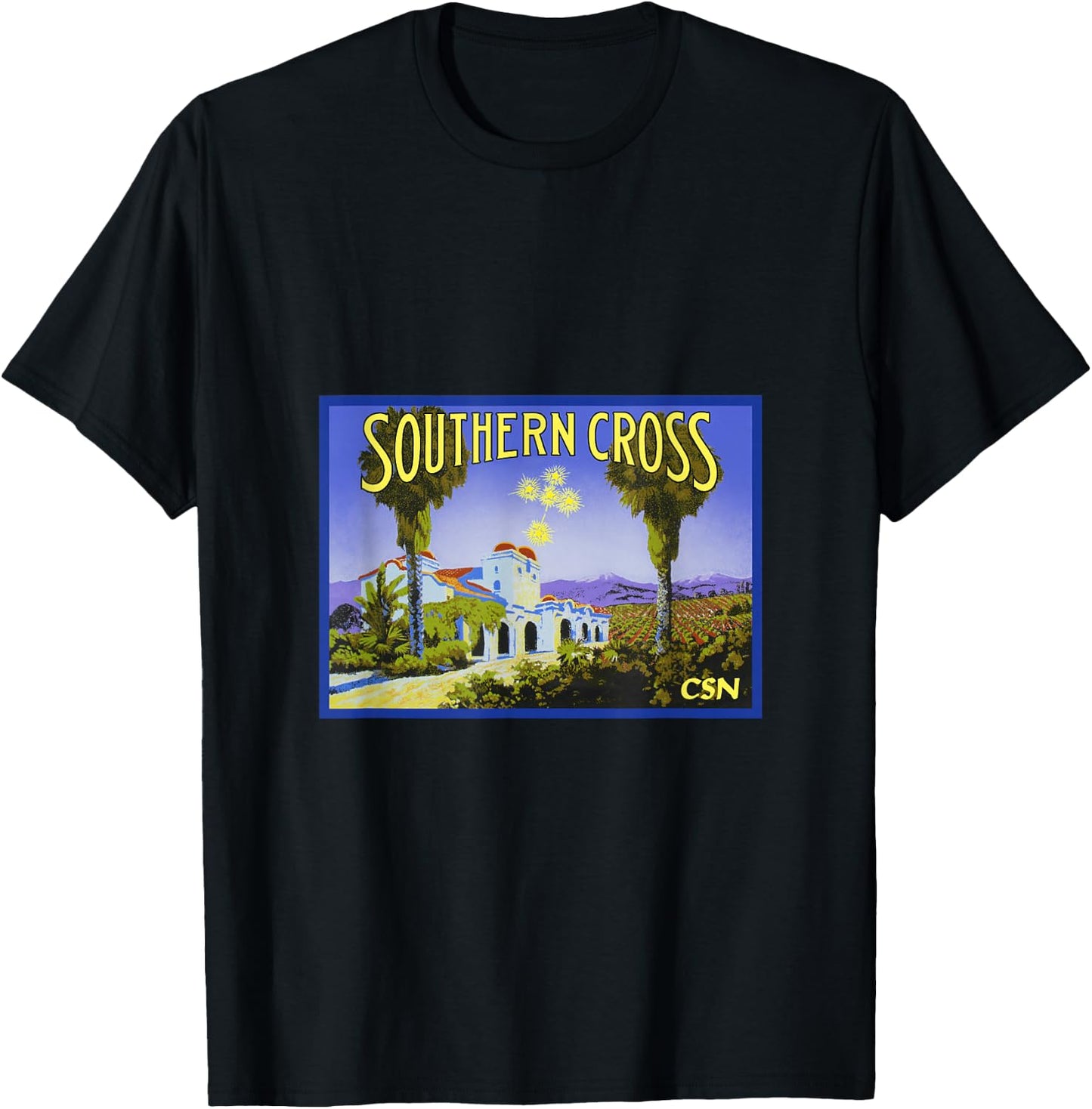 Crosby Stills & Nash - Southern Cross T-Shirt - T-Shirt | Black