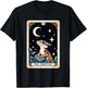 Crested Gecko Tarot Card Moon Men Women Kids Reptile Lover T-Shirt - T-Shirt | Black