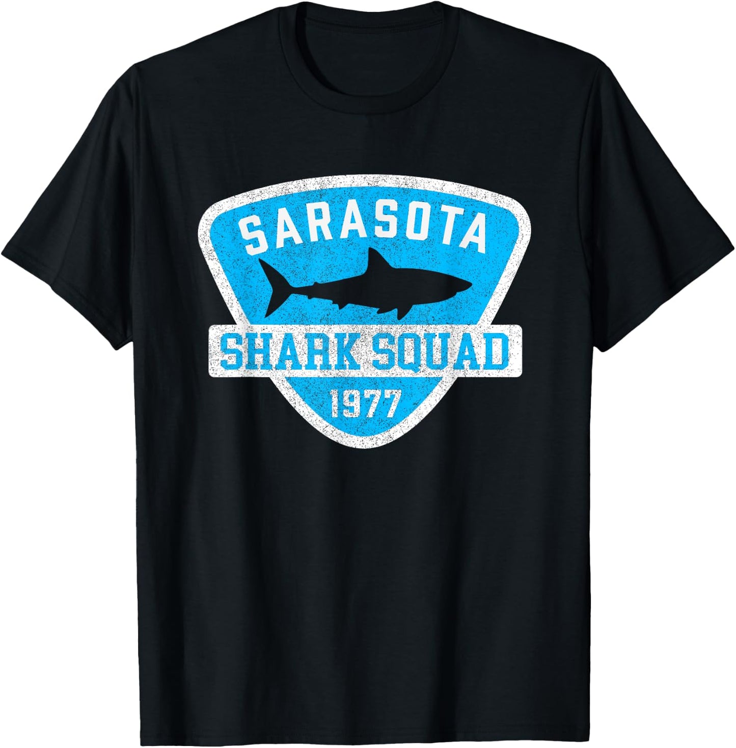 Sarasota Florida Shark Souvenir Boys Girls Kids Vintage T-Shirt - T-Shirt | Black