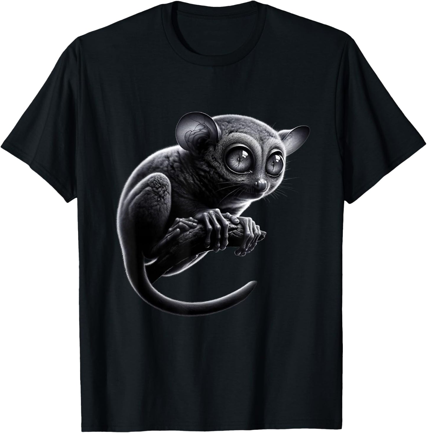 Cute Colorful Tarsier Art Phillippines Bohol Monkey Tarsier T-Shirt - T-Shirt | Black