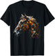 Horse Artwork - Animal Horse T-Shirt - T-Shirt | Black