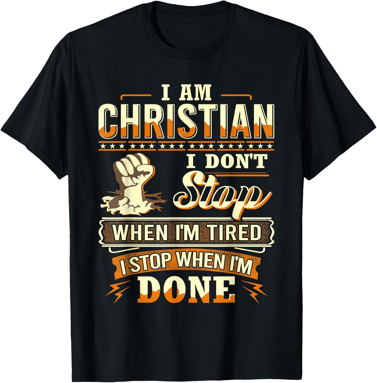 I am Christian Shirt Personalized Christian First Name T-Shirt - T-Shirt | Black