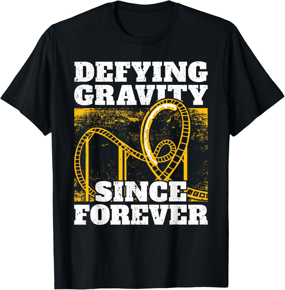 Funny Rollercoaster Saying I Gravity Roller Coaster T-Shirt - T-Shirt | Black