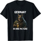Germany in one Picture Funny German Shepherd drinking beer T-Shirt - T-Shirt | Black
