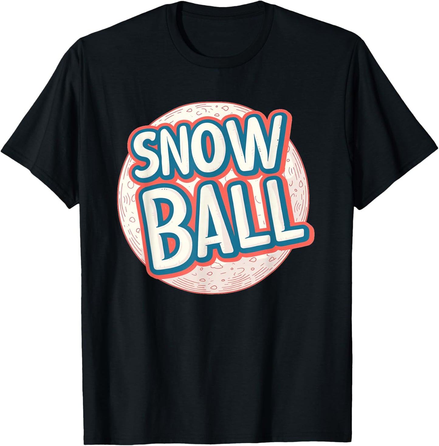 Pretty Snowball Costume for funny Adults and Kids T-Shirt - T-Shirt | Black