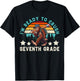 Bigfoot Sasquatch I Ready Crush 7th Grade Back To School T-Shirt - T-Shirt | Black