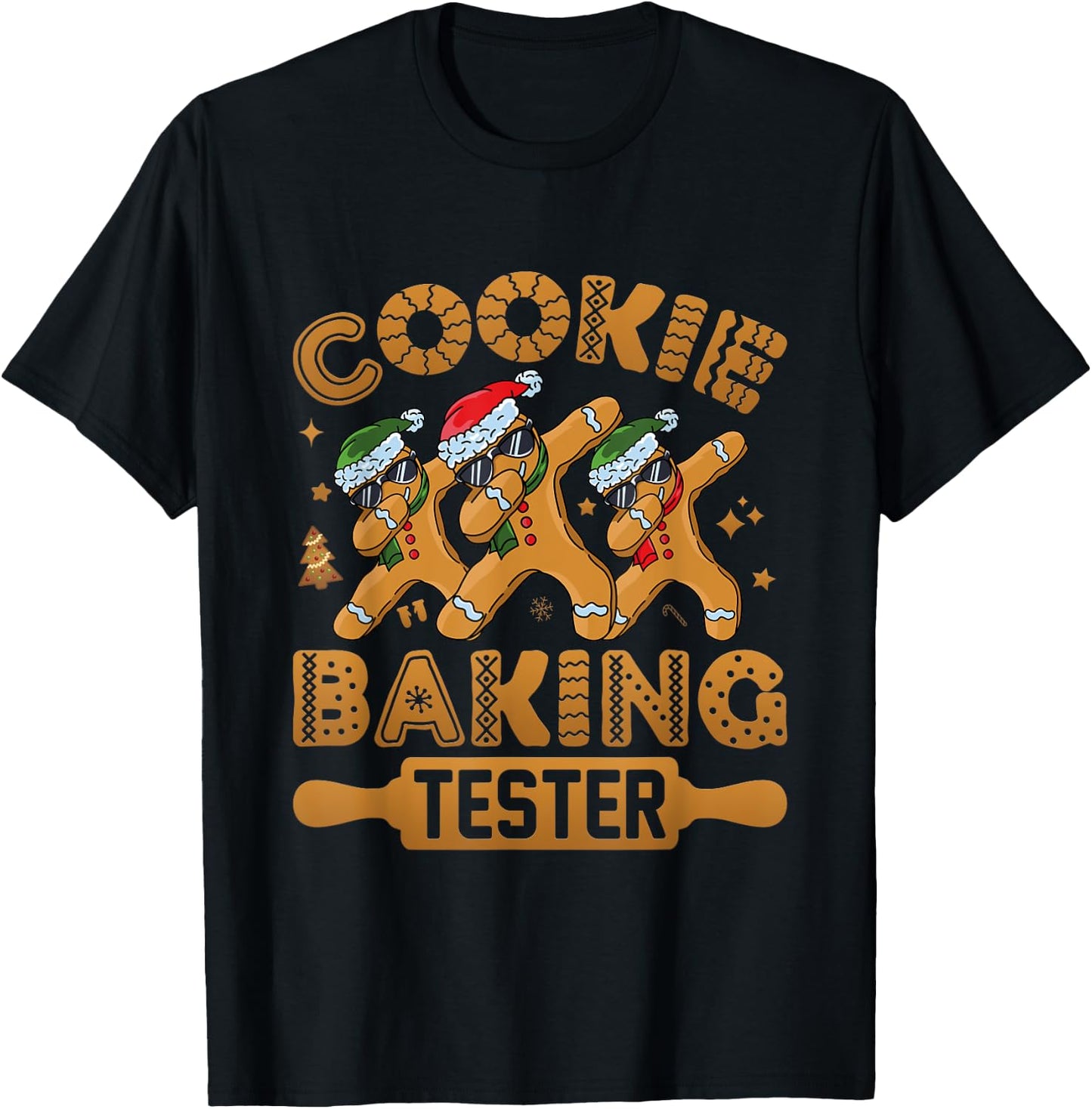 Cookie Baking Team Tester Shirt Christmas Baking Team T-Shirt - T-Shirt | Black