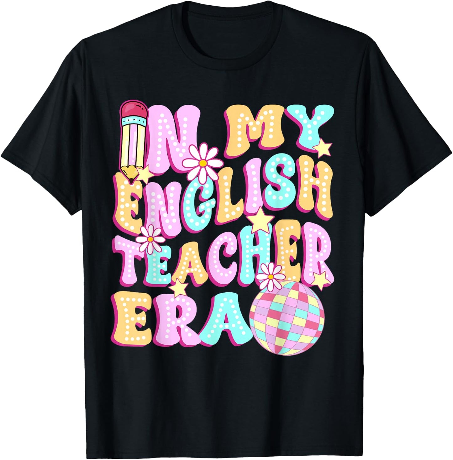 In My English Teacher Era Cool Back to school Gift Women T-Shirt - T-Shirt | Black