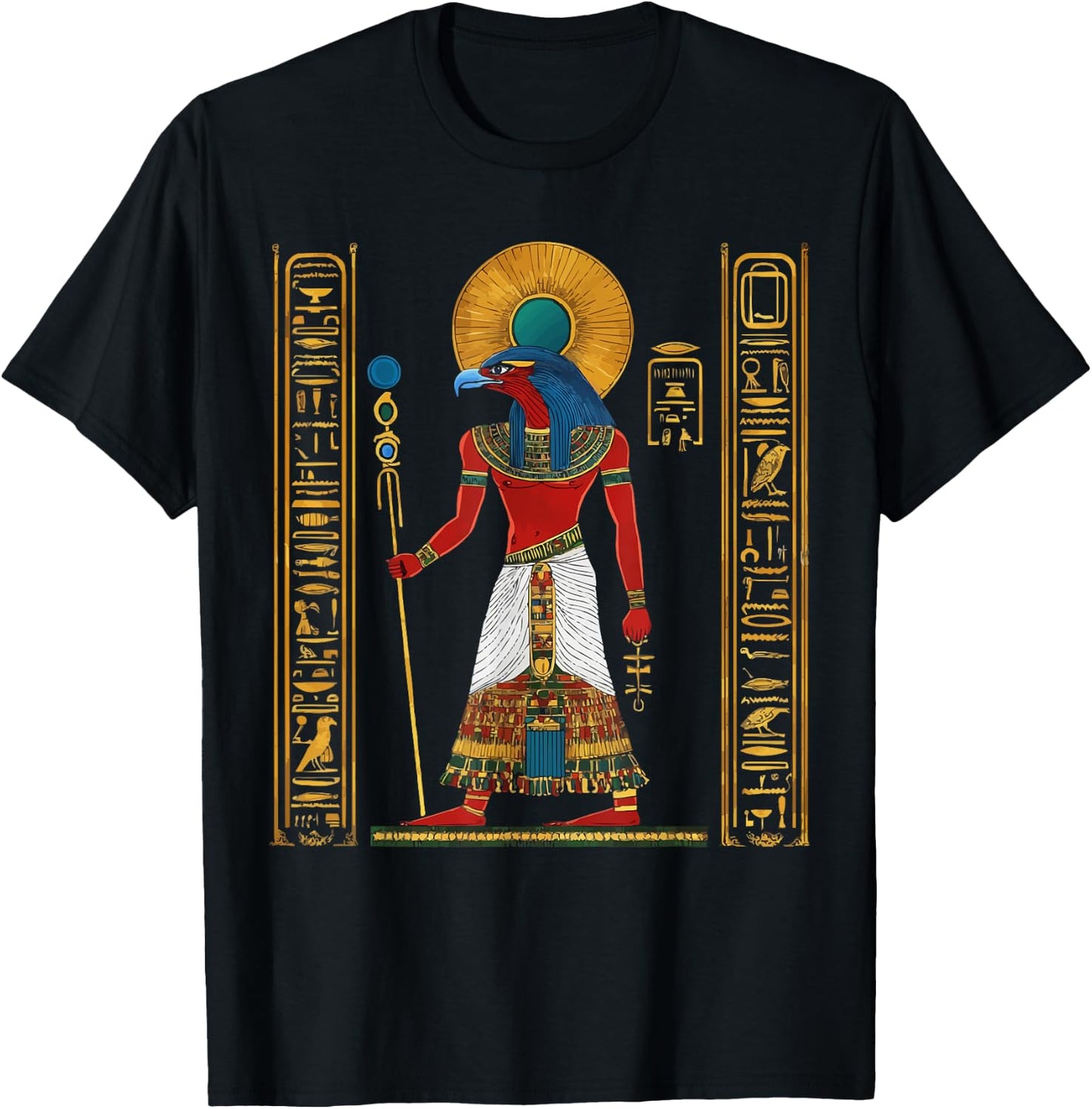 Thoth Egyptian God Egyptian Mythology Pyramid Ancient Egypt T-Shirt - T-Shirt | Black