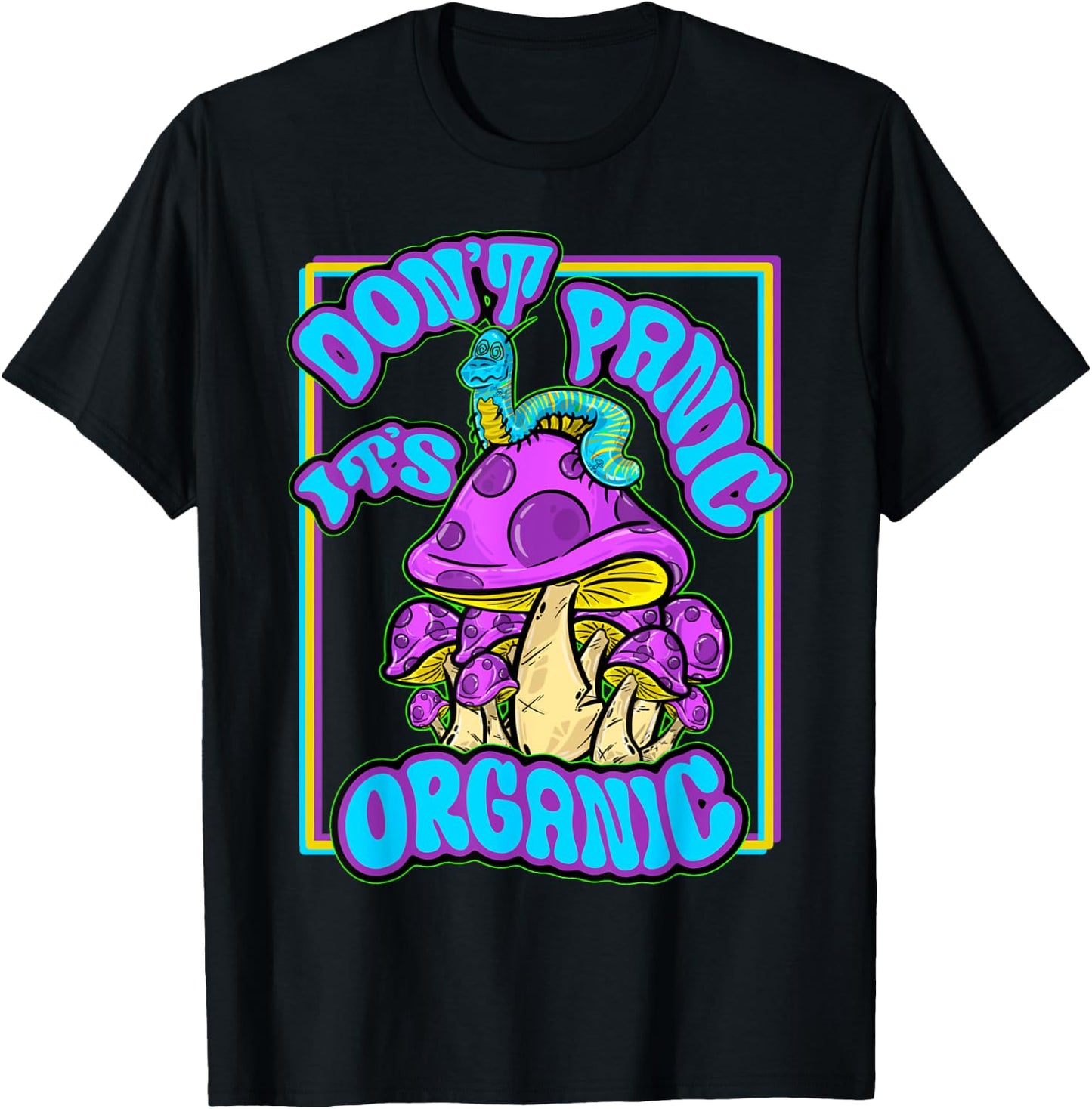 Another Small Biz Don’t Panic It’s Organic , Black T-Shirt - T-Shirt | Black