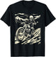 Skeleton Vintage Motorcycle Skeleton rider T-Shirt - T-Shirt | Black