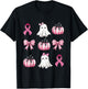 Breast Cancer Awareness Coquette Pink Pumpkin Rippon Women's T-Shirt - T-Shirt | Black