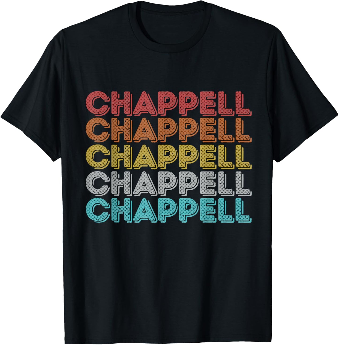 Vintage Retro Chappell T-Shirt - T-Shirt | Black