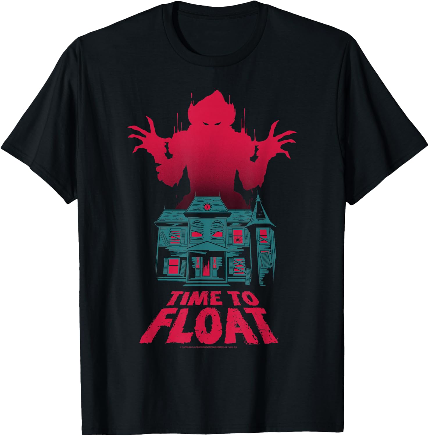 IT: Chapter Two Pennywise Time To Float Neibolt House T-Shirt - T-Shirt | Black
