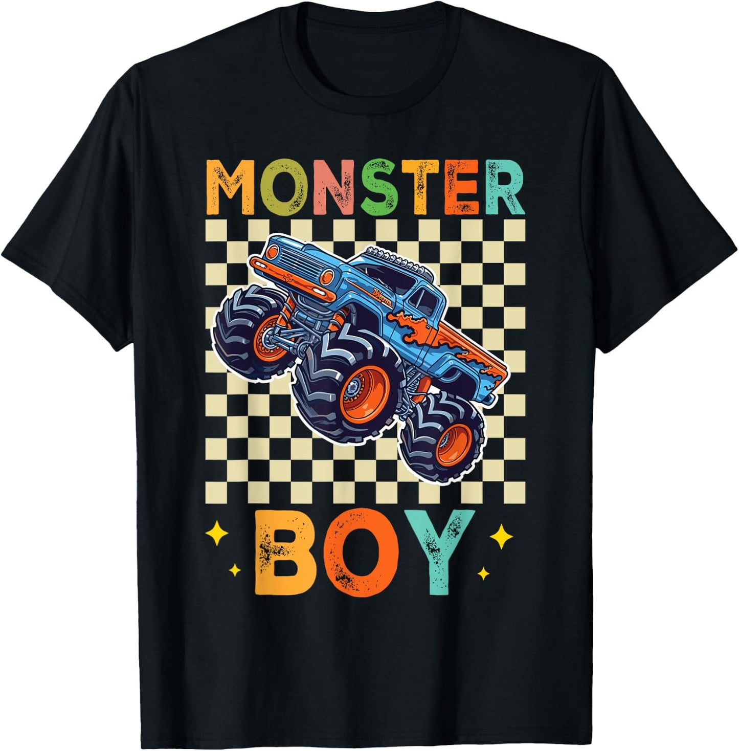 Monster Truck Boy Monster Truck Are My Jam Truck Lovers T-Shirt - T-Shirt | Black
