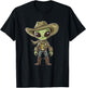 Cute Alien Cowboy T-Shirt - T-Shirt | Black