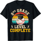 2nd Grade Level Complete Baseball Boy Last Day Of School T-Shirt - T-Shirt | Black