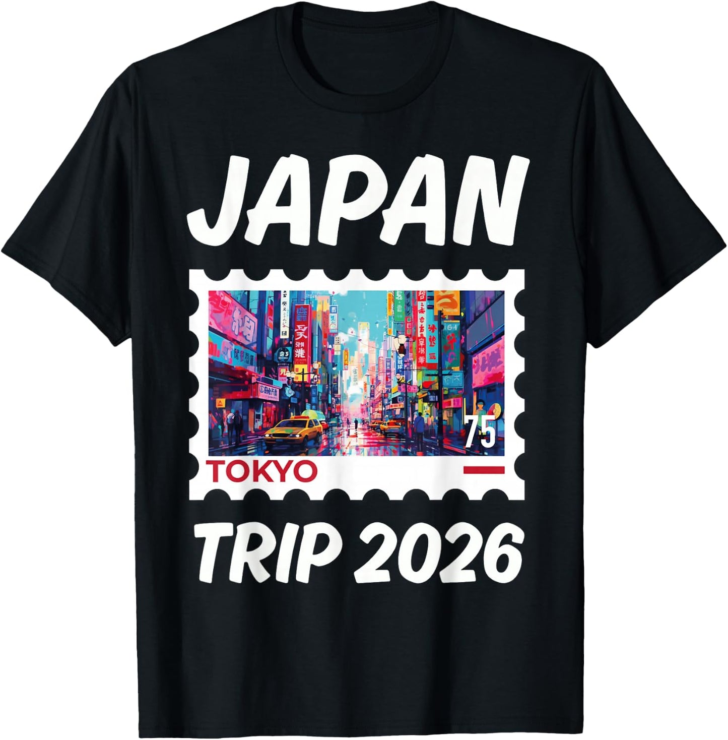 Japan Trip 2026! Matching Tokyo Vacation T-Shirt - T-Shirt | Black