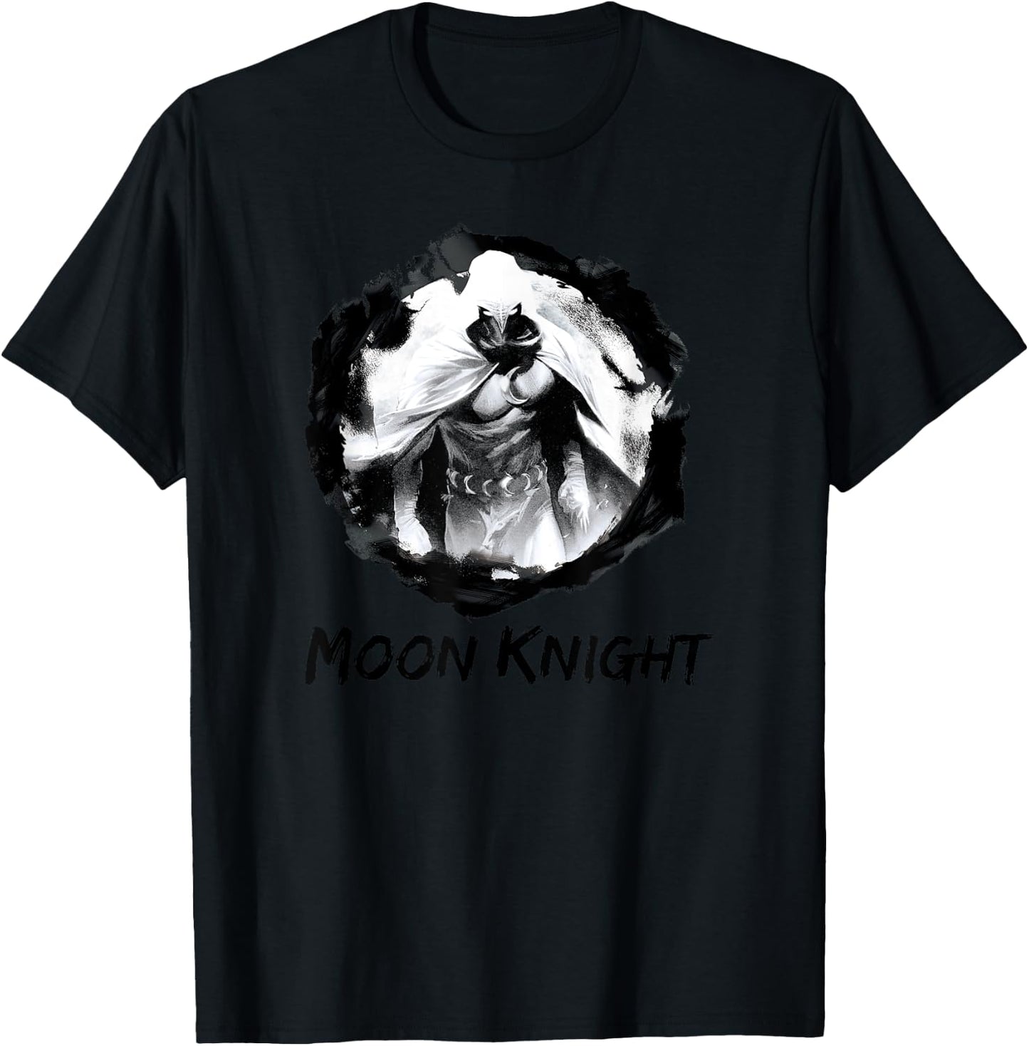 Marvel Moon Knight Paint Smudge Print Classic Comic T-Shirt - T-Shirt | Black
