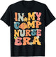 In My Camp Nurse Era Retro Groovy Summer Camp Nurse Cute Women Kids T-Shirt - T-Shirt | Black