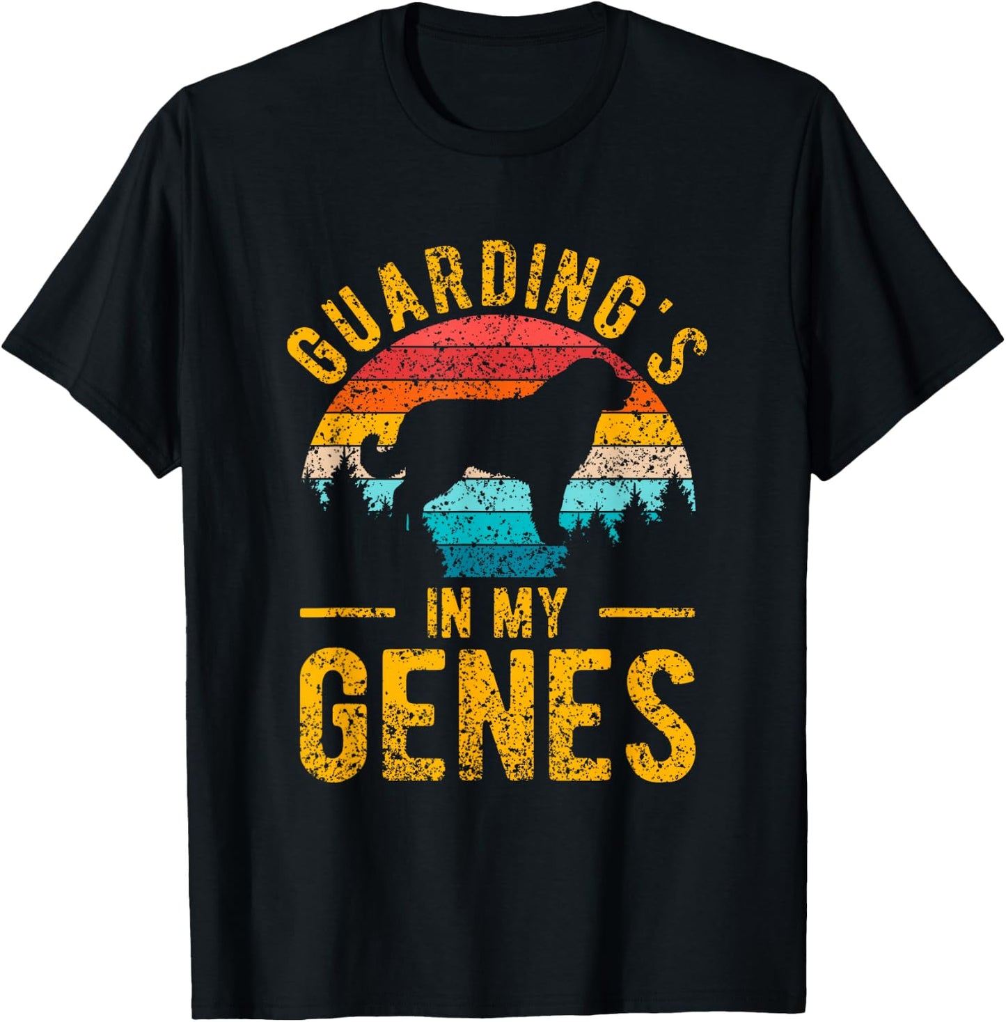 Guarding's In My Genes Owner Kangals Dog Puppy Kangal T-Shirt - T-Shirt | Black