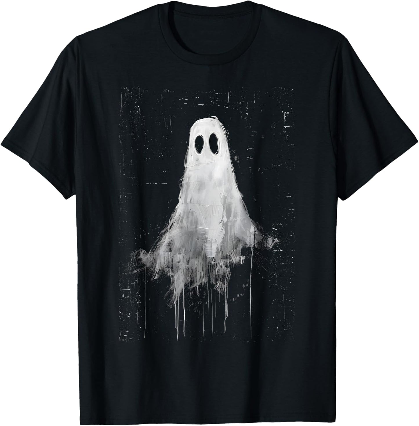 Ghost Horror Spirit Spooky Scary Halloween Goth Aesthetic T-Shirt - T-Shirt | Black