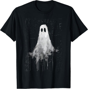 Ghost Horror Spirit Spooky Scary Halloween Goth Aesthetic T-Shirt - T-Shirt | Black
