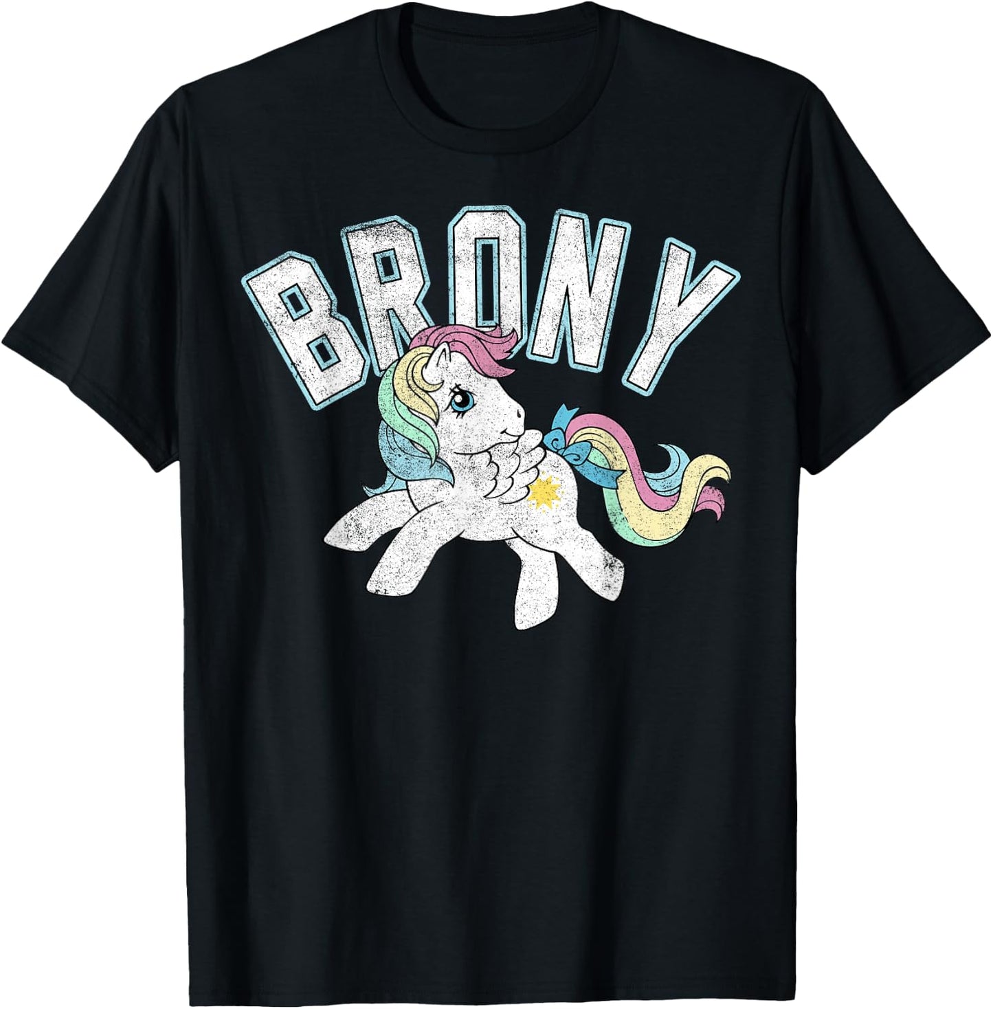 My Little Pony Brony Collegiate Style T-Shirt - T-Shirt | Black